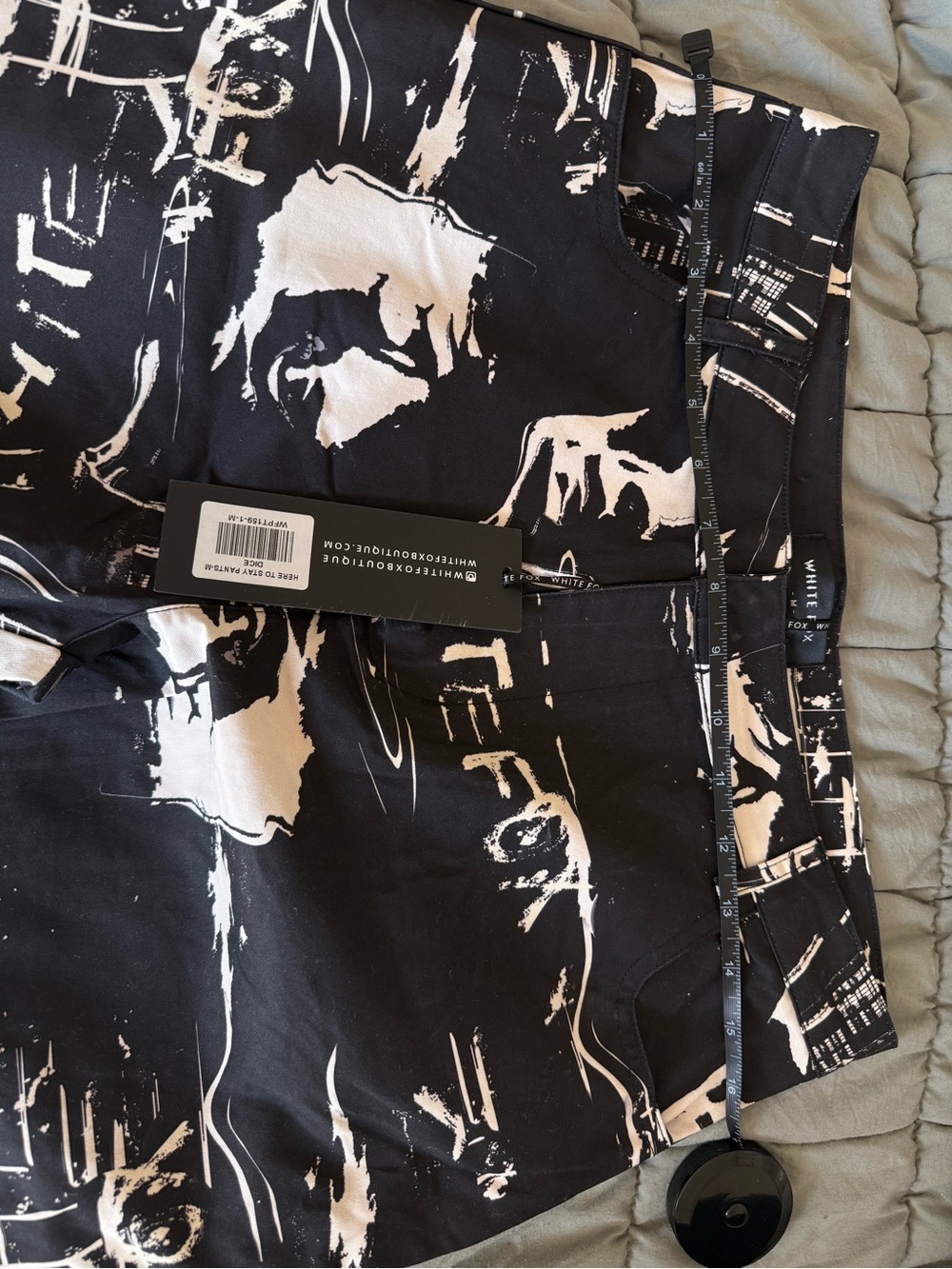 Black Graphic Pants White Fox Boutique - Picture 5 of 5